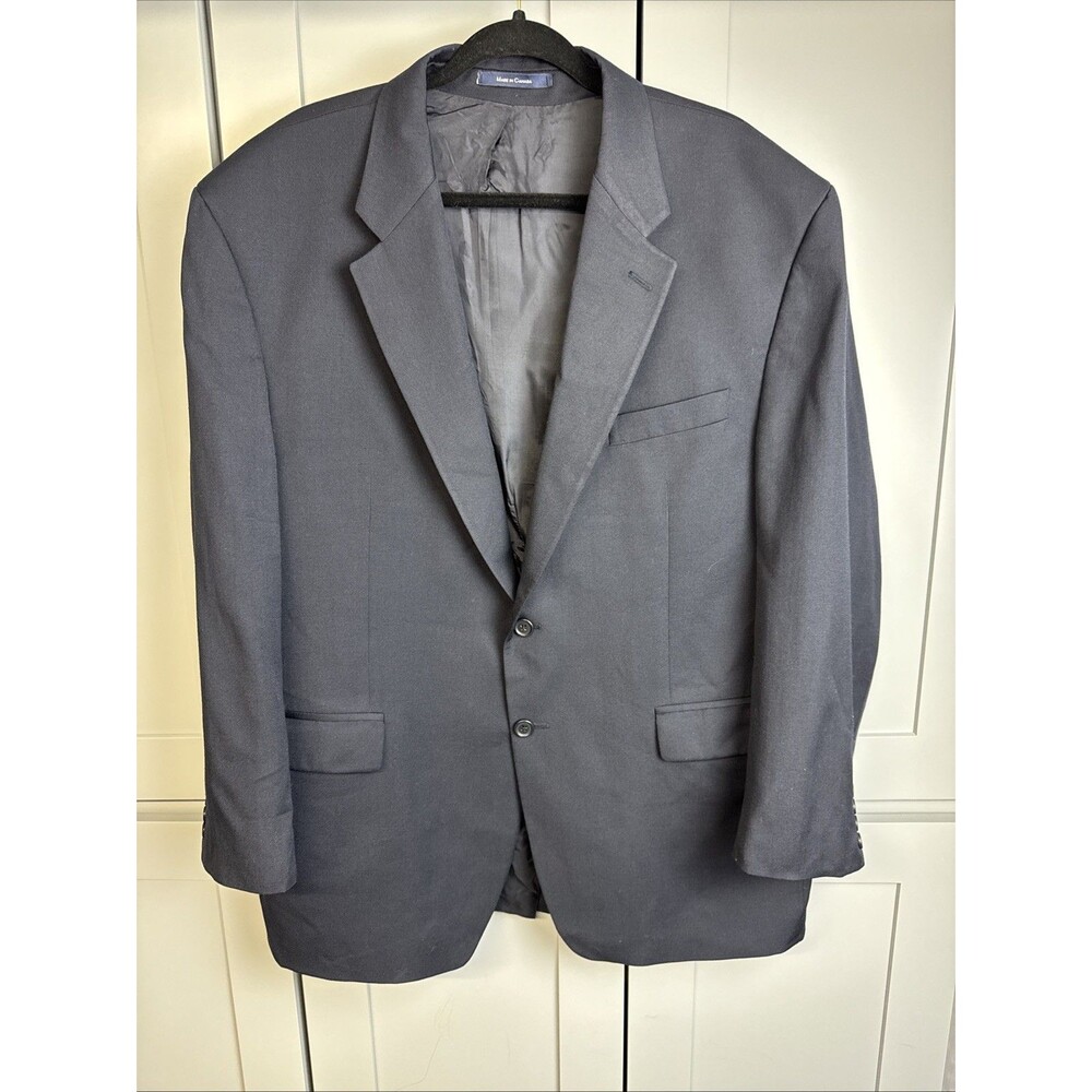 Ralph Ralph Lauren mens  46R Woolmark Blazer Navy Blue 2 Button‎ Blue Label